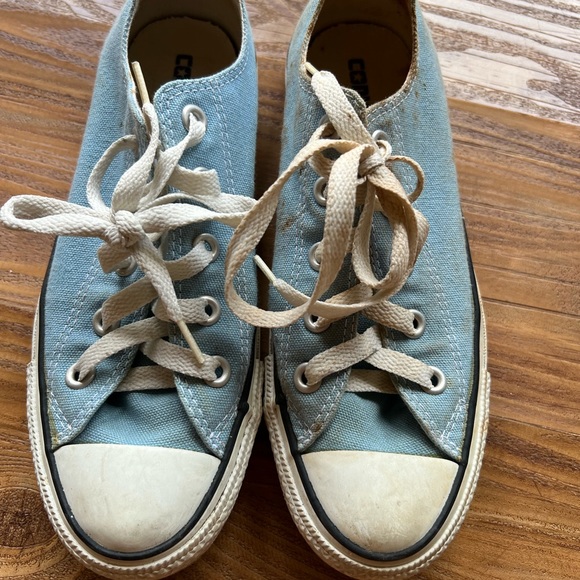 Baby Blue Converse Shoes Chuck Taylor sz 4 fits like Womens 6 - Picture 2 of 7